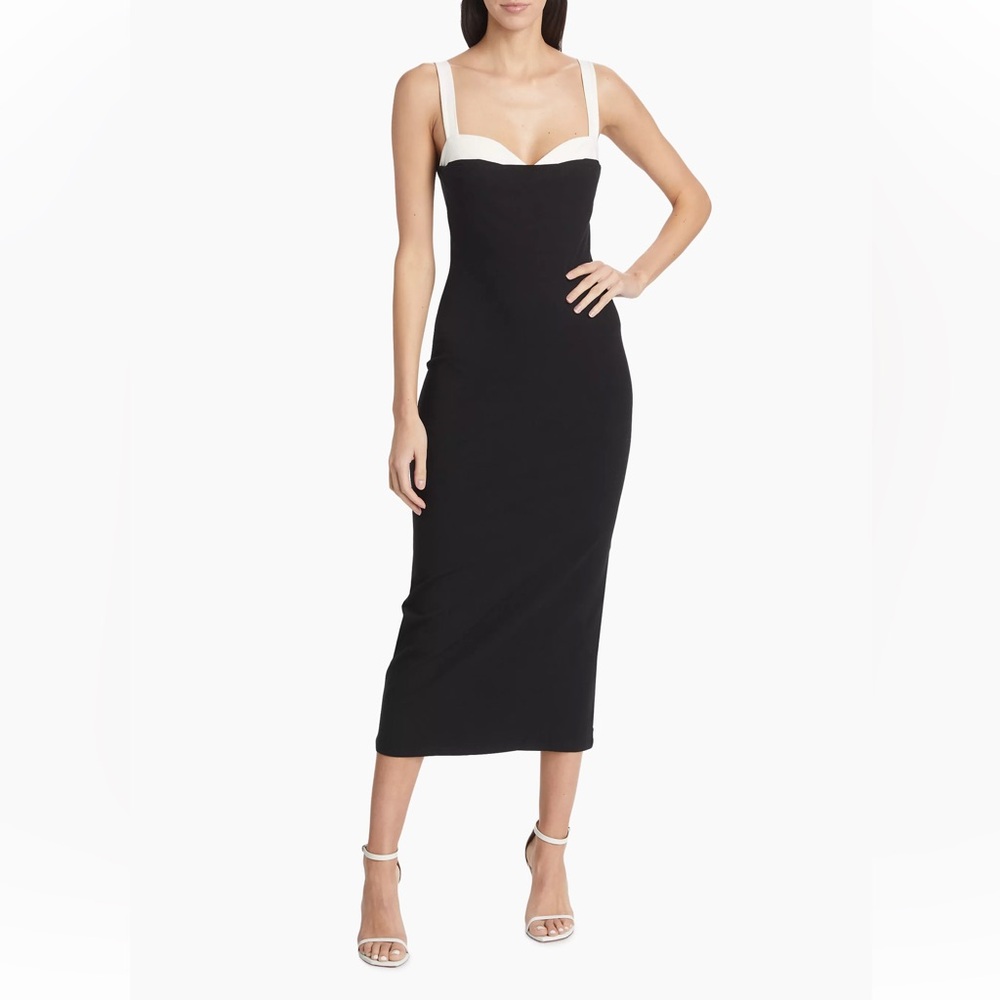 Elegant Black and White Women's Dress